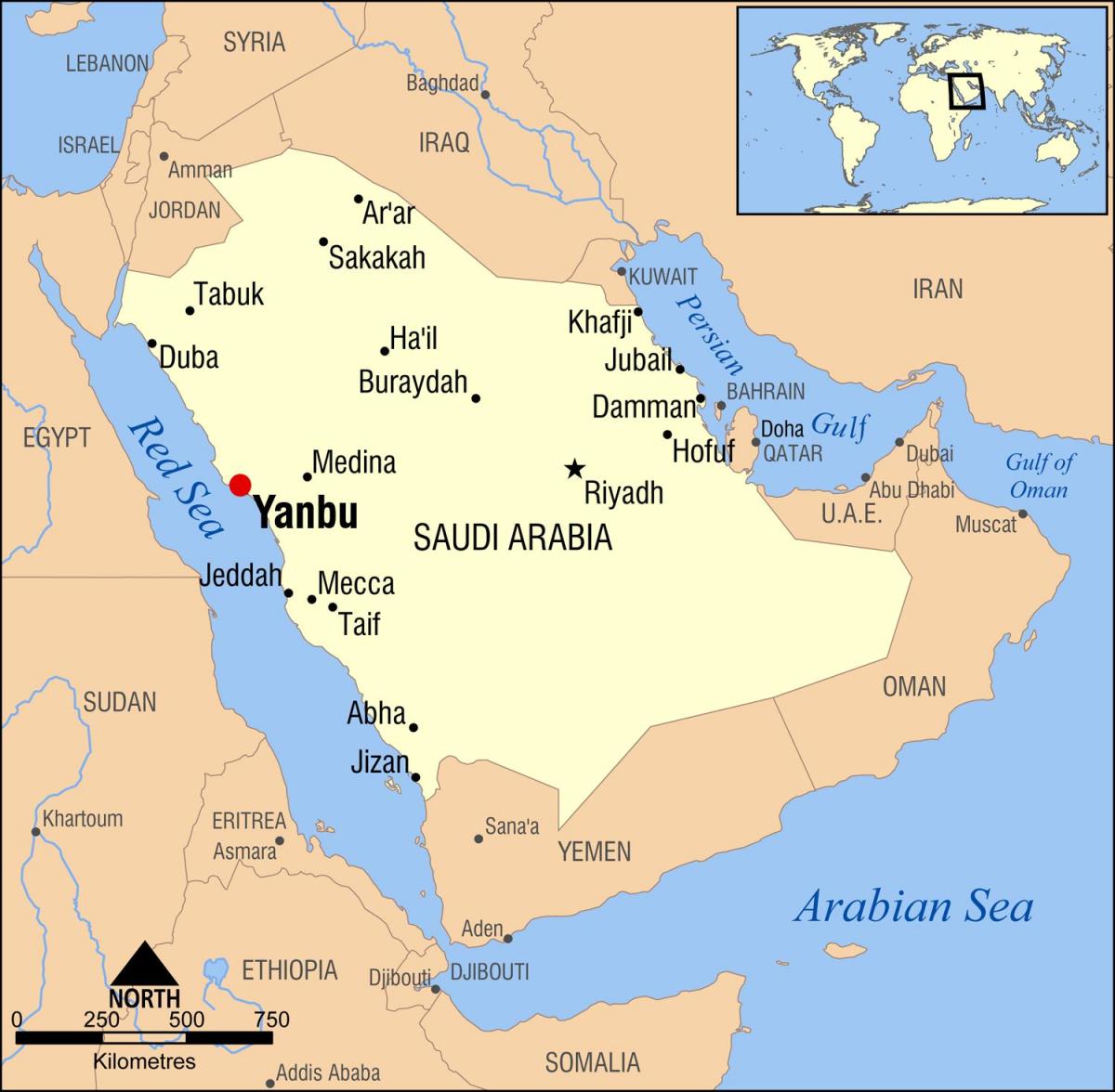 yanbu KSA ನಕ್ಷೆ