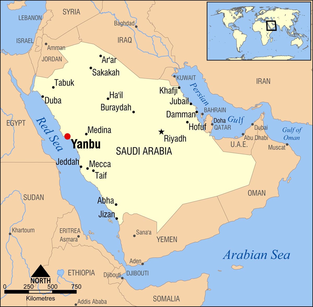 yanbu KSA ನಕ್ಷೆ