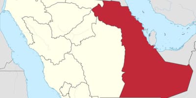 ನಕ್ಷೆ ಪೂರ್ವ ಪ್ರಾಂತ್ಯದ ಸೌದಿ ಅರೇಬಿಯಾ