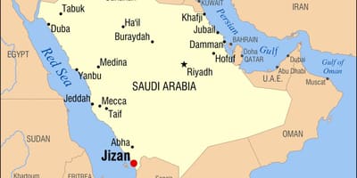 Jizan KSA ನಕ್ಷೆ