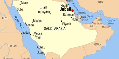 Jubail KSA ನಕ್ಷೆ